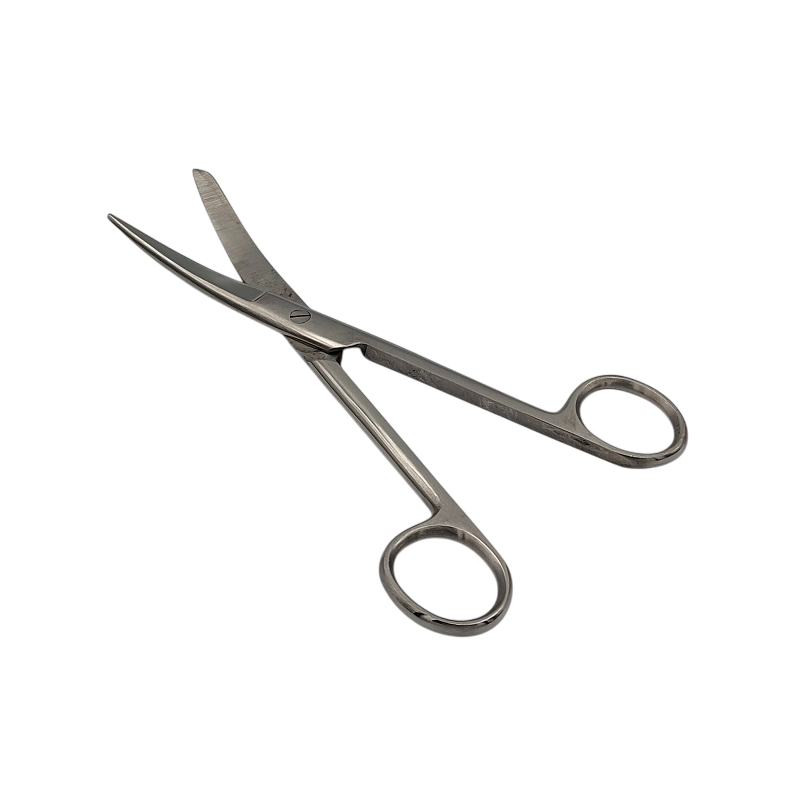 Ножиці операційні, вертикально-зігнуті, з одним гострим кінцем, 170 мм